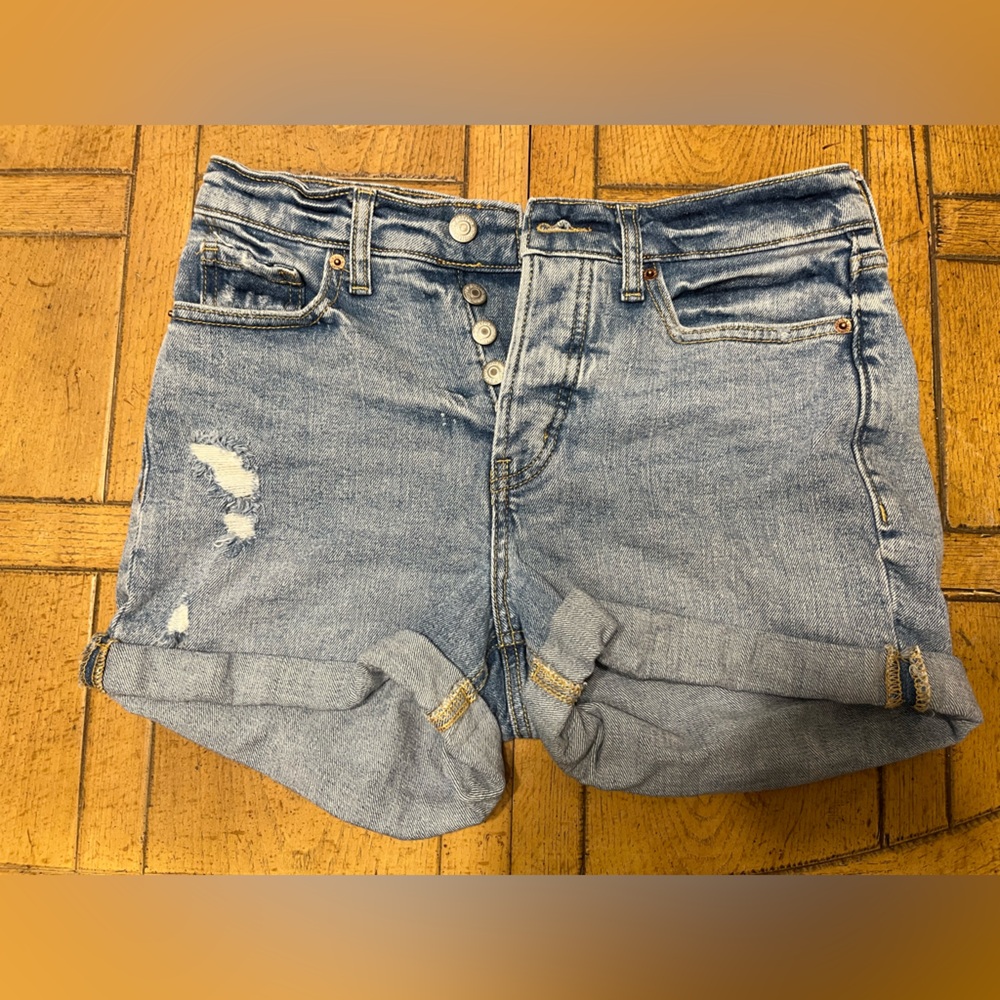 Old Navy Light O.G Straight Blue Jean Shorts size 6